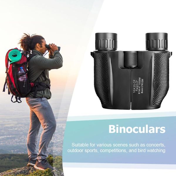 

telescope & binoculars professional 10x25 bak4 prism hd low light night vision portable outdoor sports hunting monocular