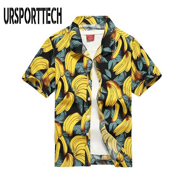 

men's hawaii shirt style banada print short sleeve summer casual men chemise homme hip hop plus size 5xl shirts, White;black