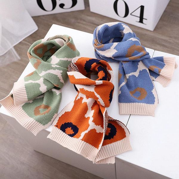 

scarves manboy 2021 winter children's design cotton fashion scarf (size: 22*120cm), Blue;gray