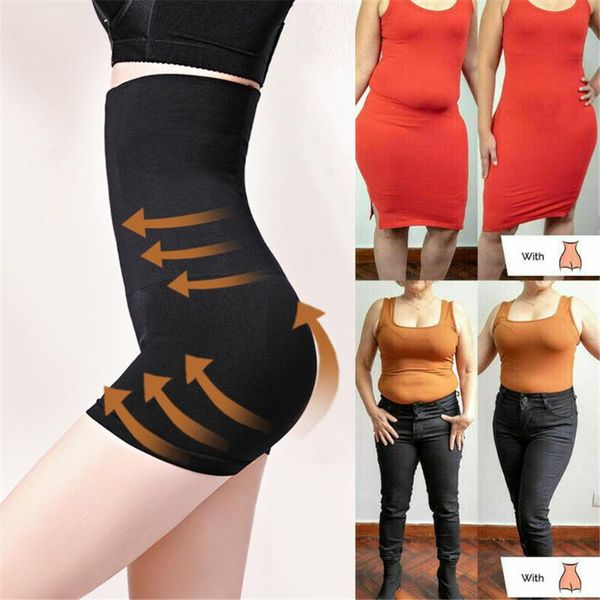 

women's shapers women high waist shaping panties breathable body shaper shorts pants slimming all day control seamless panty shaperwear, Black;white