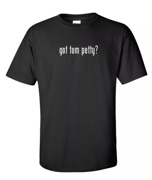 

got tom petty  cotton t-shirt shirt black white funny gift concert s - 5xl, White;black