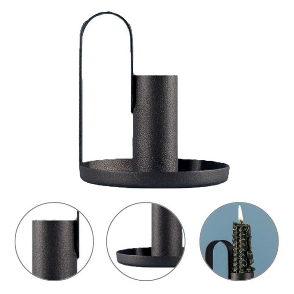 

candle holders 1pc stick desksimple candlestick iron holder