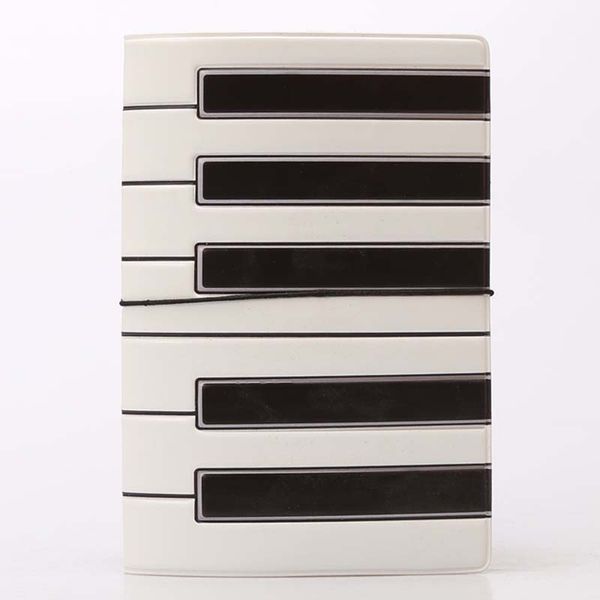 

3d printing piano keys black white passport covers pvc passport holder, Brown;gray