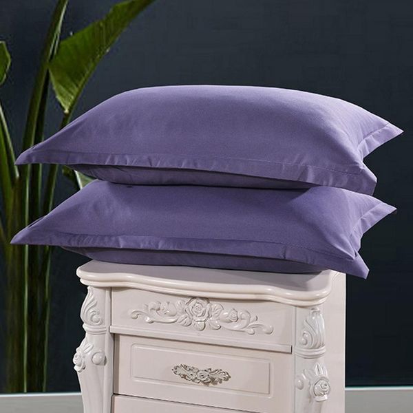 

cushion/decorative pillow 1 piece brief style cotton case solid color cases pure grey pillowcase for bedroom soft bed