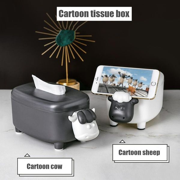 

original tissue box mobile phone holder home office storage kitchen napkin rack furnishing gift boxes & napkins