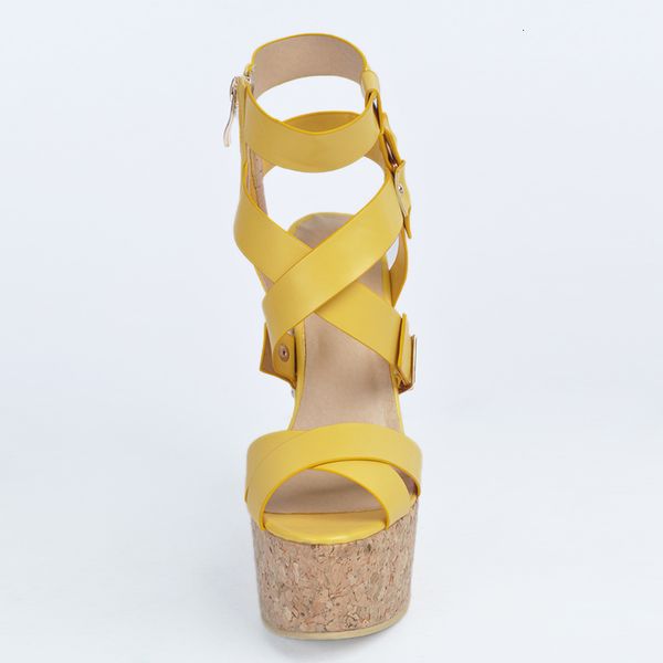 

sandals ol' arrival women's platform sandals wedges high heels open-toed shoes yellow dress eua plus size 5-15 ntyt, Black