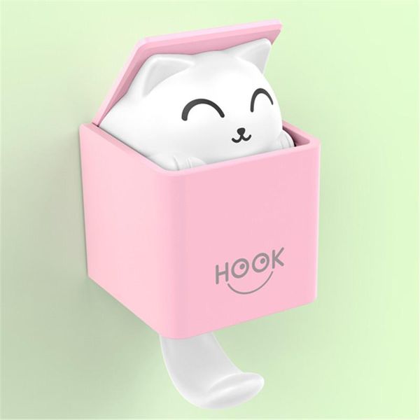 

innovative lovely cat hook storage rack hanger living room wall sticky creative organizer bathroom kitchen home hooks & rails