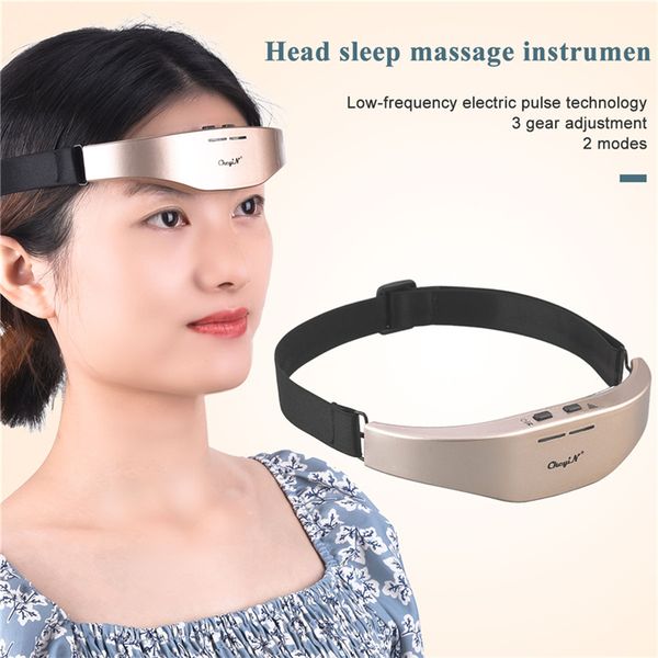 TSNS Head Massager Massageador de Cabeça de Cabeça Enxaqueca Terapia Relaxe Relaxe Massager Cuidado 2 Modos Dormir Massagem Dispositivo