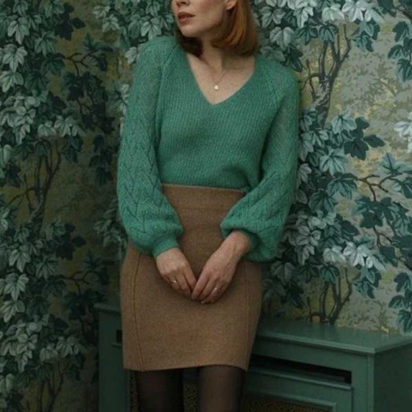 

women's sweaters sweaters france mohair women sweater pullovers fashion vintage long sleeves high-end runway thin casual loose chic sw, White;black
