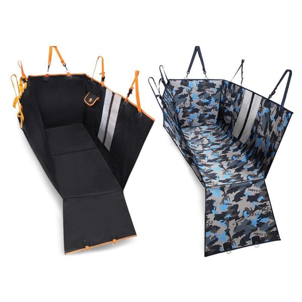 

kennels & pens dog car seat cover waterproof scratch proof back/front with mesh window 1 safety belts lanyards for suv