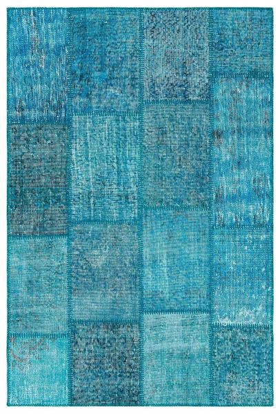 

carpets blue overdyed wool rug patchwork handmade carpet turkish kilim 4007