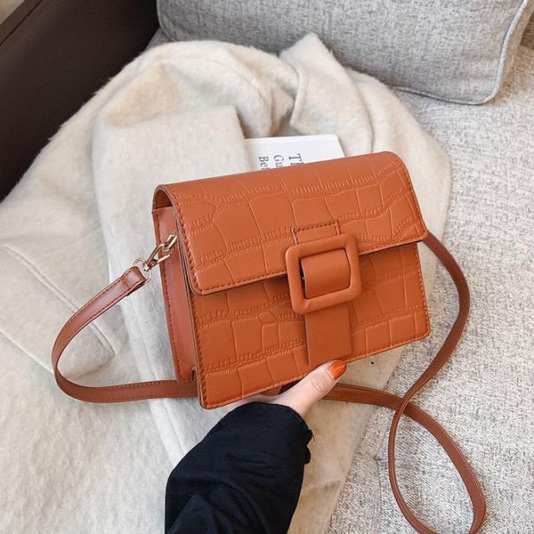 

evening bags fashion handbag women's bag korean casual ladies shoulder simple solid color messenger women leather