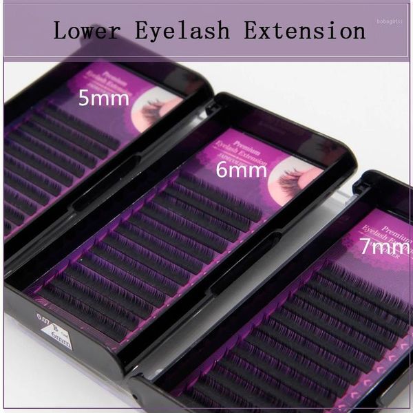 

tray j curl b c short 5mm 6mm 7mm natural long under eyelash extention makeup lower bottom lashes1