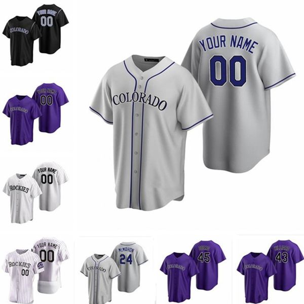 

2021 colorado 19 charlie blackmon baseball jerseys 28 nolan arenado 9 daniel murphy 17 todd helton 27 trevor story 20 ian desmond 55 jon gra, Blue;black