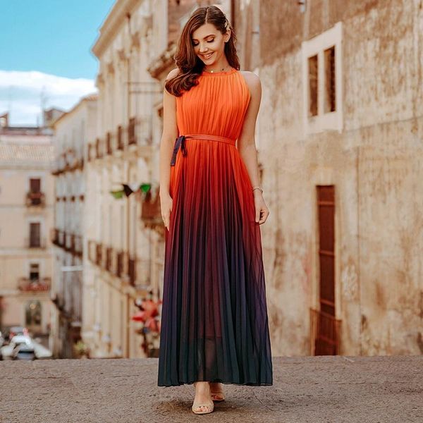 

casual dresses party dress summer fashion retro pleated women's sleeveless lace draped, Black;gray