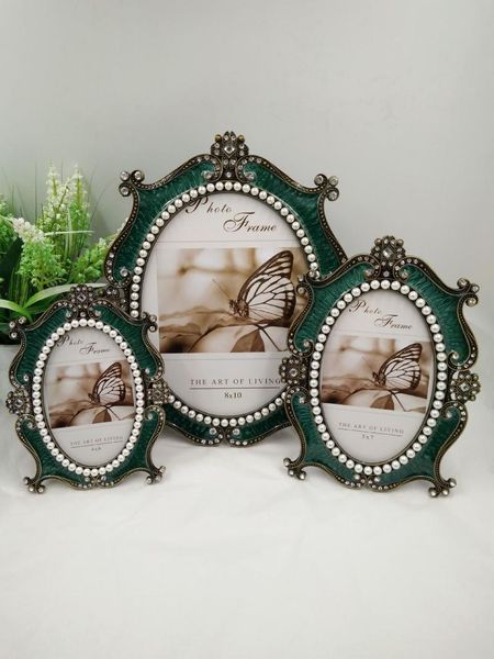 

frames and mouldings european classical resin po frame living room furnishings retro pearl drill decoration