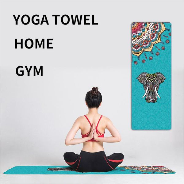 

yoga blankets 185*63cm mandola towel diamond anti-slip portable travel mat pilates cover fitness blanket workout supplies