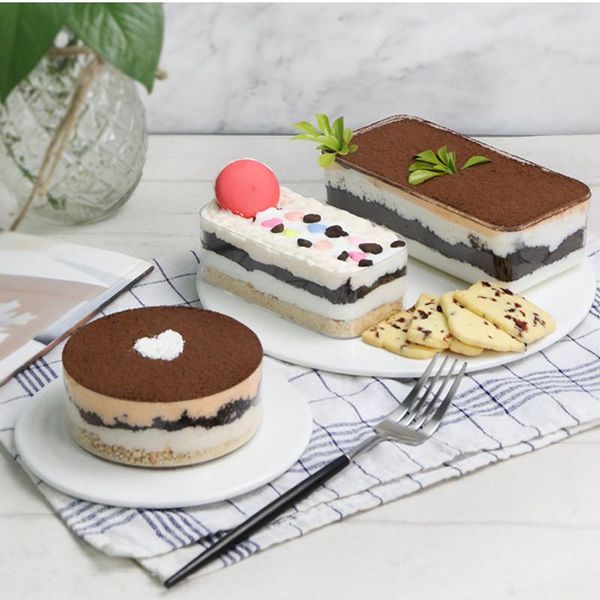 

disposable cups & straws 10pcs transparent plastic square cake box food snack decoration packaging cup party birthday favor milkshake salad