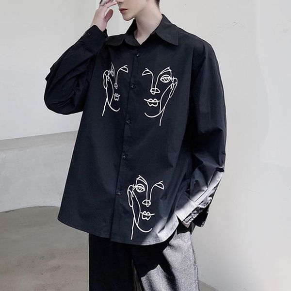 

print pattern blouse fashion women single breast full sleeve 2021 spring autumn casual style elegant shirt c578 women's blouses & shirt, White