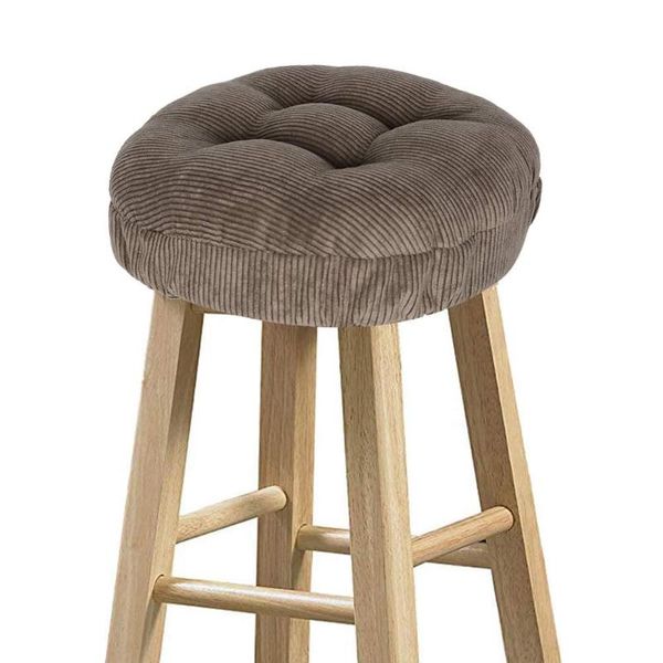 

stool covers round, super soft corduroy round bar cushion seat - one only chair