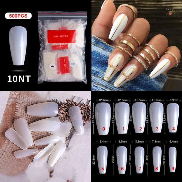 

tips acrylic stiletto false nail nature clear full cover fake nails artificial gel polish display manicure tools1, Red;gold