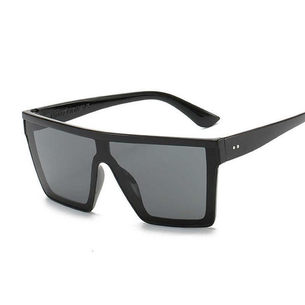 

aviator sunglasses vintage black square sunglasses women oversized big frame sun glasses female male luxury brand designer mirror oculos de, White;black
