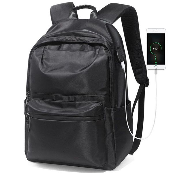 

backpack large capacity men fashion lapbag usb charging outdoor travel bagpack lightweight mochila school bags for teenager