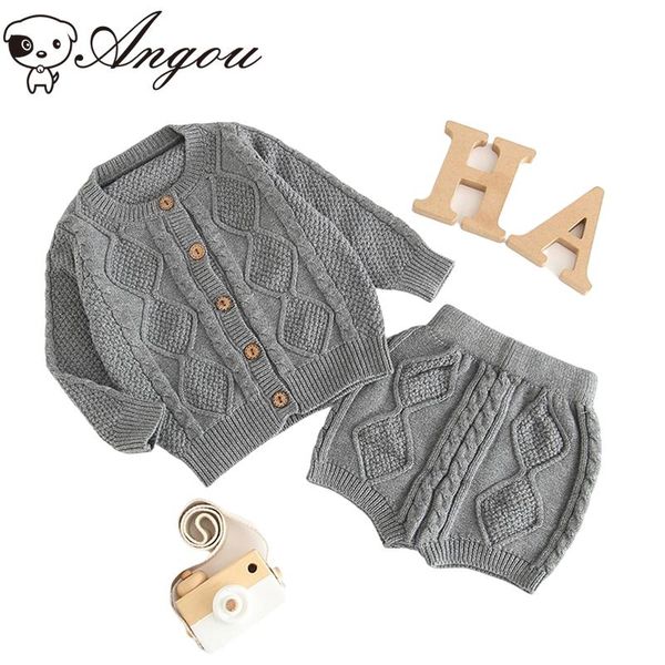 

clothing sets angou autumn baby long sleeves clothes diamond cardigan sweater+short pants toddler boys girls outfits suits 2pcs, White