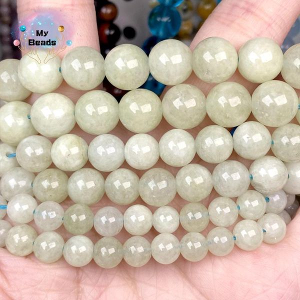 

wholesale natural stone prehnite jade beads round loose for jewelry making diy bracelet necklace accessories 6-10mm 15" other