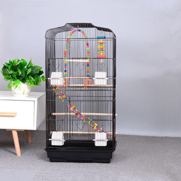 

pcs parrot bird cage extra large luxury peony gray metal breeding cages