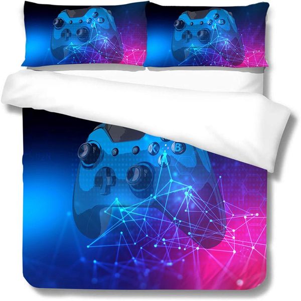 Set di biancheria da letto Set 3D Xbox Maniglia per gioco Copripiumino stampato King Queen Size Bambino Camera da letto per bambini Decorazione Tessili per la casa