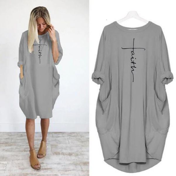 

luxury casual drscross print casual loose long sleeve drs, Black;gray