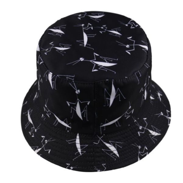 

wide brim hats sun caps reversible black animal print bucket woman 2021 gorros summer, Blue;gray