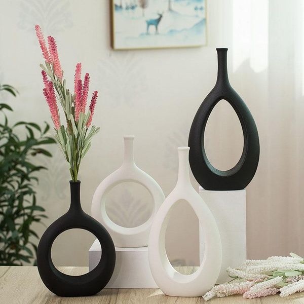 

vases european-style creative ceramic vase modern minimalist home decoration deskdried flower arrangement art ornaments