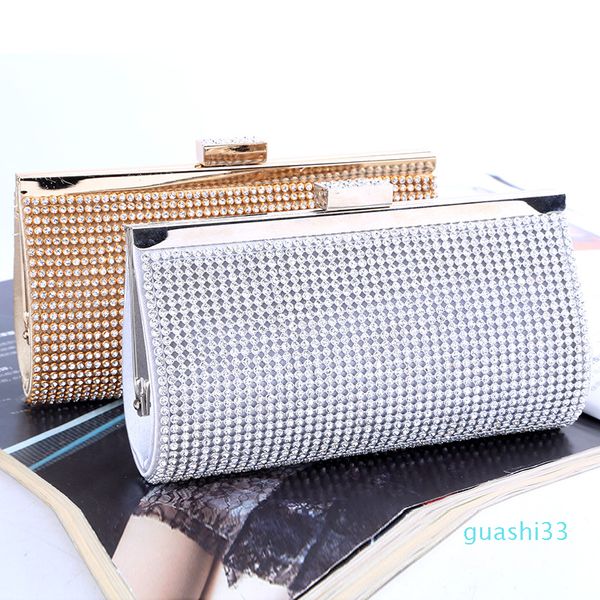 

brand handmade noble diamond evening bag/clutch with satin