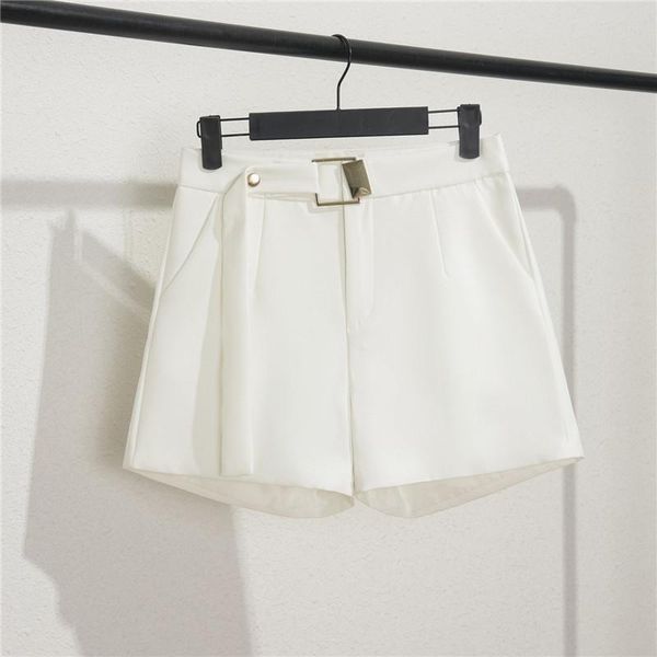 

women's shorts casual suit lady style high waist straight dress pants, White;black