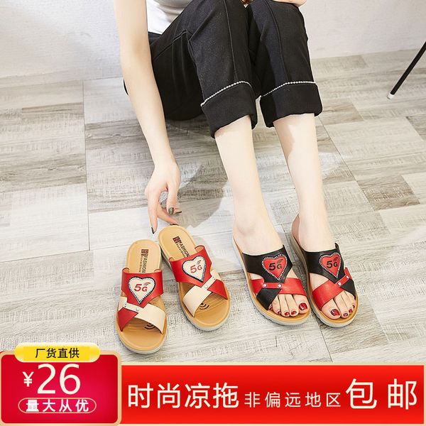 

luxury slippers 2021 spring summer slipper wear net red sals, fashionable, comfortable and convenient women's sho with soft sole, Black
