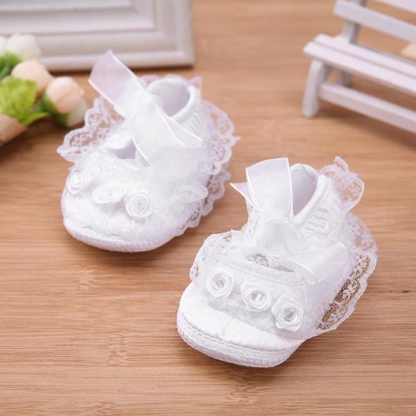 

first walkers spring baby girls born toddler shoes soft anti-slip flower lace princess party floral sole