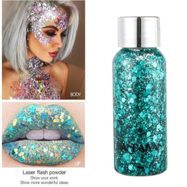

eye shadow 9 colors face glitter festival body hair gel fish scale sequin cream eyeshadow maquillage tslm2