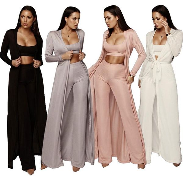 

women's two piece pants european with american fashion elegant and excellent pit stretch sets, summer 2021 three-piece suits louaee, White
