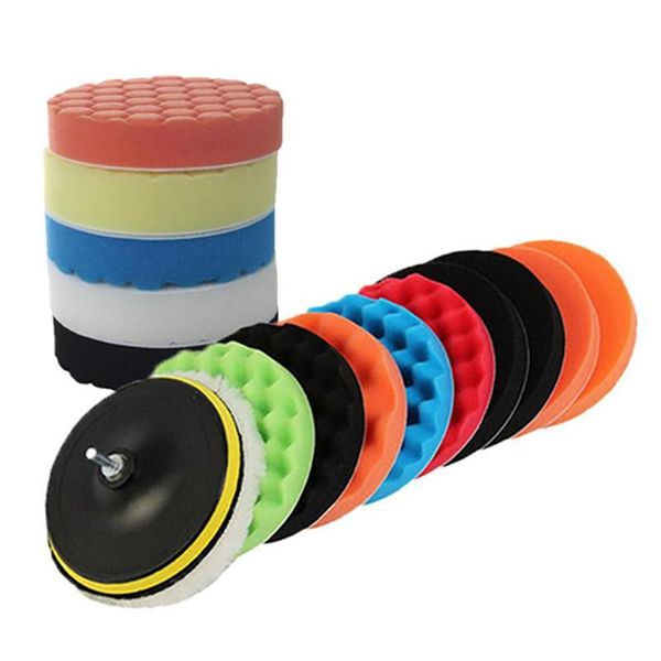 

automotive bubble drilling polishing pad kit 7-inch /180mm pad, wax sealing glaze care products
