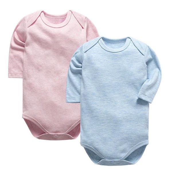 

rompers born bodysuit baby clothes cotton body long sleeve underwear infant boys girls clothing baby's sets, Blue