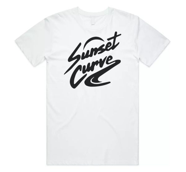 

sunset curve t-shirt tee funny band tee 90's julie and the phantoms, White;black