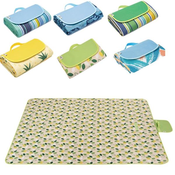 

outdoor foldable camping mat widened picnic usable waterproof beach blanket multiplayer rug pads