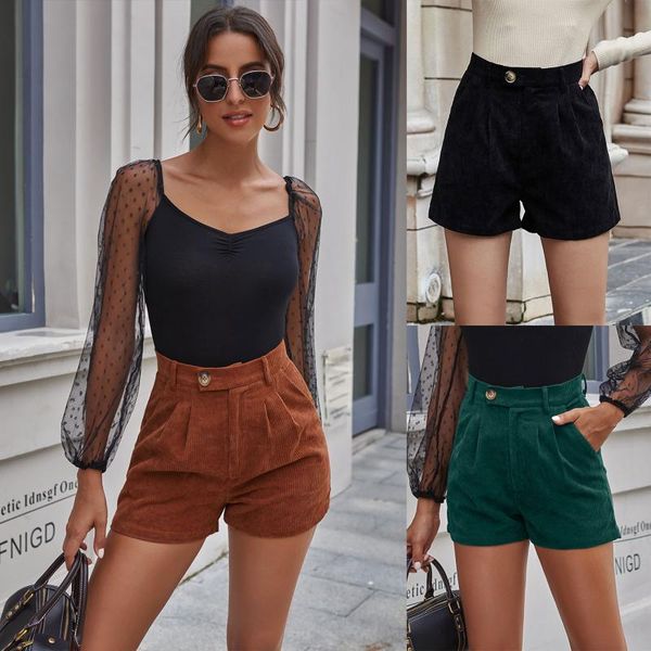 

women's shorts italian fabric straight pant 2021 spring summer flax high waist short pants girl college fashion all-match knickers, White;black