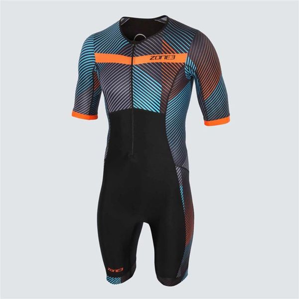 

racing sets zone3 men cycling short sleeve swiming suit pro road bike roller skate clothing bicycle triathlon skinsuit jumpsuit 2021, Black;blue