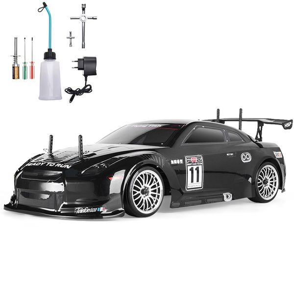 Auto elettrica/RC HSP RC Auto 4wd 1 10 Su Strada Da Corsa A Due Velocità Drift Veicolo Giocattoli 4x4 Nitro Gas Power Alto Hobby Telecomando 211027 240314