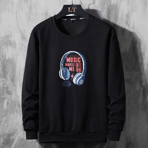 

men's hoodies & sweatshirts men brand sweatshirt plus size spring autumn mens wear loose type clothing pullover hip hop c325, Black