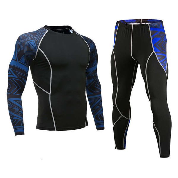 

flower men's arm tracksuits fitness quick drying basketball print training suit pants tight running outdoor long sleeve, Gray