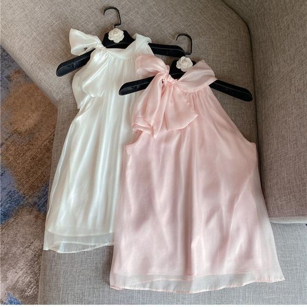 

women's blouses & shirts sleeveless halter shirt women 2021 summer elegant lace-up bow collar loose vest blusas femme solid color, White